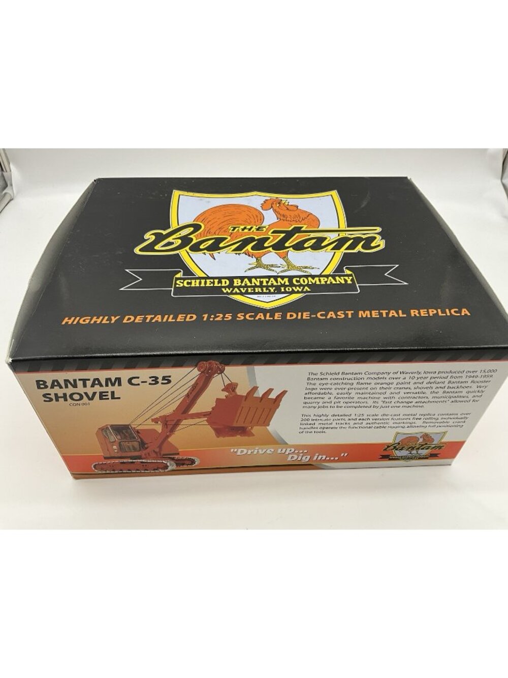 SpecCast Schield Bantam C-35 Backhoe 1:25 Diecast CON001 New In The Box